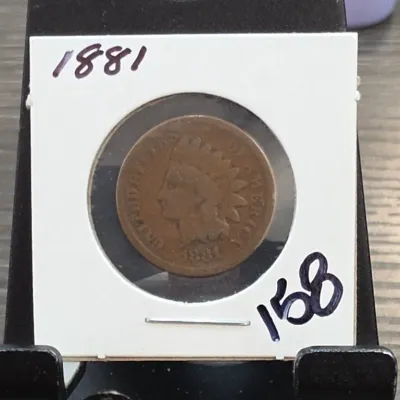 Sale Photo Thumbnail #245: 1881 Indian Head Cent in 2x2 Holder