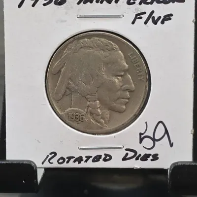 Sale Photo Thumbnail #144: 1936 Buffalo Nickel in Card Holder