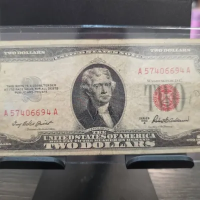 Sale Photo Thumbnail #82: United States Two Dollar Red Seal Note