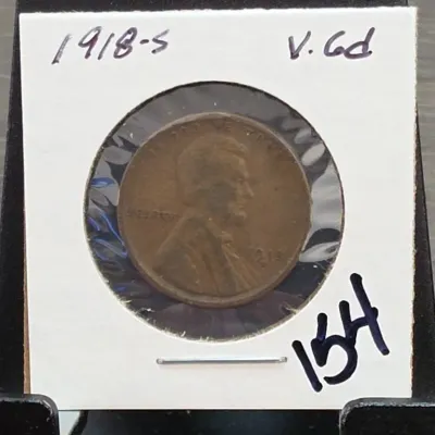 Sale Photo Thumbnail #241: 1918-S Lincoln Wheat Cent