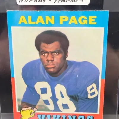Sale Photo Thumbnail #32: Alan Page Vikings Football Trading Card