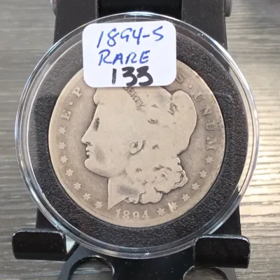 Sale Photo Thumbnail #220: 1894-S Morgan Silver Dollar Coin in Holder