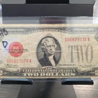 Sale Photo Thumbnail #112: United States Two Dollar Red Seal Note