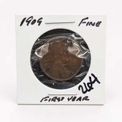Sale Photo Thumbnail #351: 1909 Lincoln Wheat Cent in Card Holder