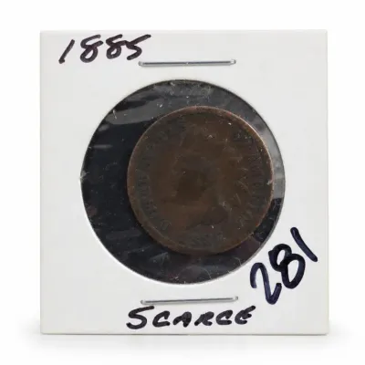 Sale Photo Thumbnail #368: Encapsulated 1885 United States One Cent Coin