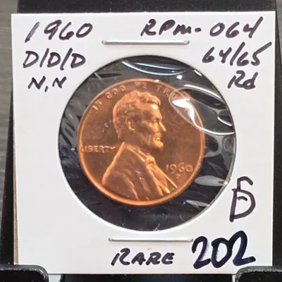 Sale Photo Thumbnail #289: 1960 Lincoln Cent in Card Holder