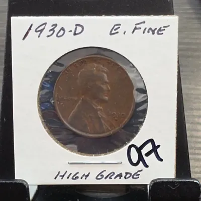 Sale Photo Thumbnail #184: 1930-D Lincoln Wheat Cent