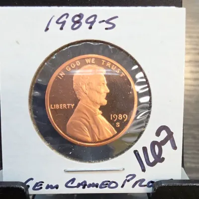 Sale Photo Thumbnail #254: 1989-S Lincoln Cent in Holder