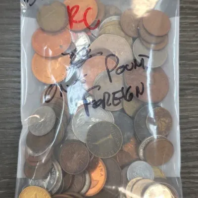 Sale Photo Thumbnail #88: Bagged Assorted Foreign Coins