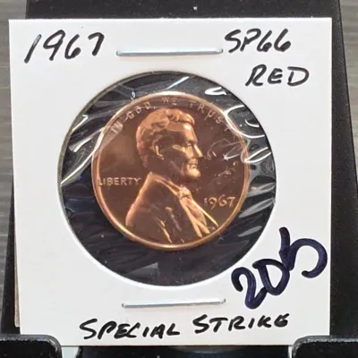 Sale Photo Thumbnail #292: 1967 Lincoln Cent Special Strike in Holder