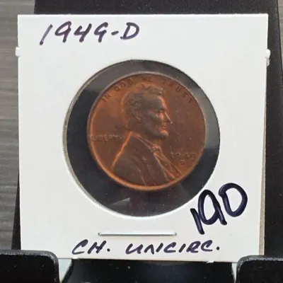 Sale Photo Thumbnail #277: 1949-D Lincoln Wheat Cent in Holder