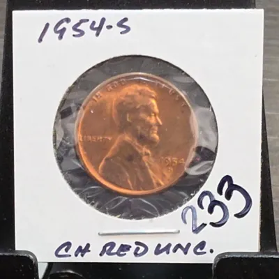 Sale Photo Thumbnail #320: 1954-S Lincoln Wheat Cent
