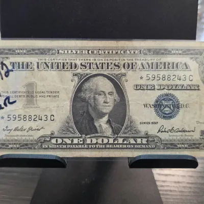 Sale Photo Thumbnail #110: 1957B One Dollar Silver Certificate Note