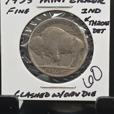 Sale Photo Thumbnail #146: 1935 Buffalo Nickel Five Cents Coin