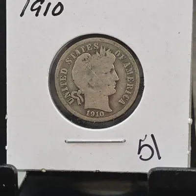 Sale Photo Thumbnail #128: 1910 United States Barber Dime