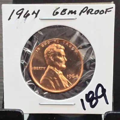 Sale Photo Thumbnail #276: 1964 Lincoln Cent in 2x2 Holder
