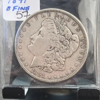Sale Photo Thumbnail #140: 1891 Morgan Dollar Coin