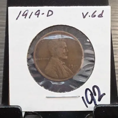 Sale Photo Thumbnail #279: 1919-D Lincoln Wheat Cent