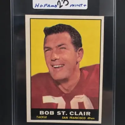 Sale Photo Thumbnail #68: Bob St. Clair San Francisco 49ers Football Card