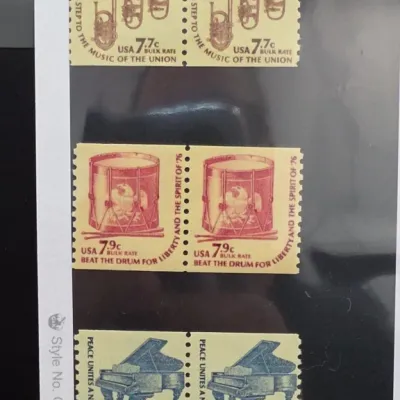 Sale Photo Thumbnail #42: USA 7.7c and 7.9c Music Theme Postage Stamps