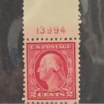 Sale Photo Thumbnail #12: U.S. Postage 2 Cents Washington Stamp With Plate Number 13994