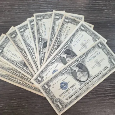 Sale Photo Thumbnail #114: Group of United States $1 Silver Certificates