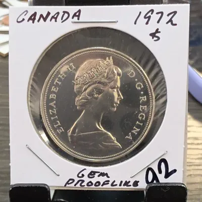 Sale Photo Thumbnail #179: 1972 Canada Dollar Coin in Holder