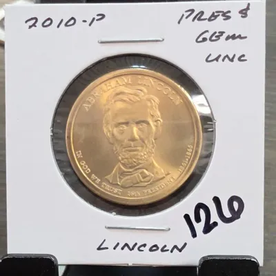 Sale Photo Thumbnail #213: Abraham Lincoln Presidential Dollar Coin