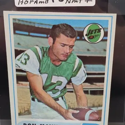 Sale Photo Thumbnail #44: New York Jets Joe Namath Football Card