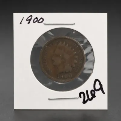 Sale Photo Thumbnail #356: 1900 Indian Head Cent in 2x2 Holder