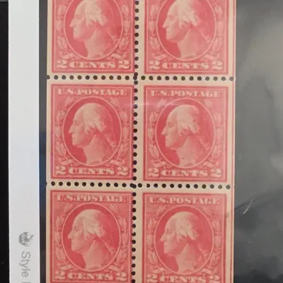 Sale Photo Thumbnail #15: Block of Six U.S. Postage 2 Cent Stamps