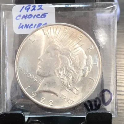 Sale Photo Thumbnail #247: 1922 Peace Dollar Coin in Holder