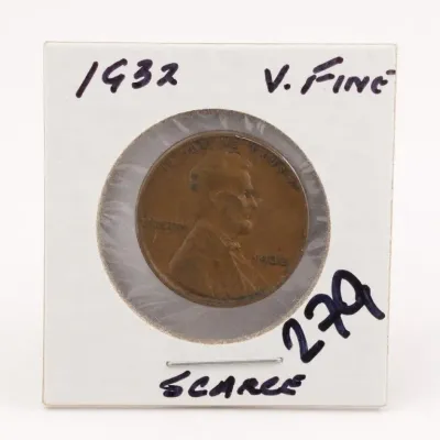Sale Photo Thumbnail #366: 1932 Lincoln Wheat Cent in Holder