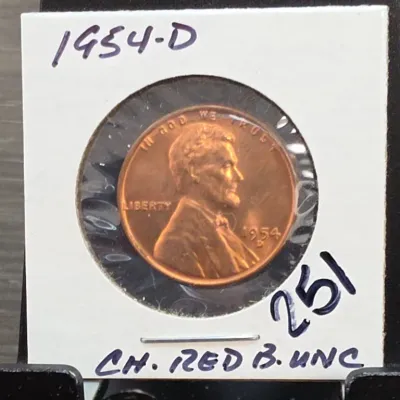 Sale Photo Thumbnail #338: 1954-D Lincoln Wheat Cent