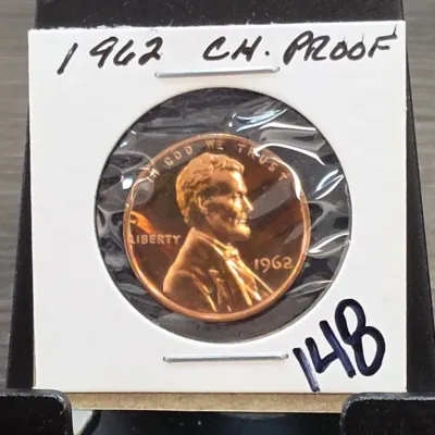 Sale Photo Thumbnail #235: 1962 Lincoln Cent Coin in Holder