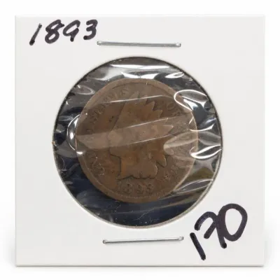 Sale Photo Thumbnail #257: 1893 Indian Head Cent in 2x2 Holder