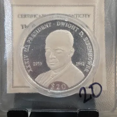 Sale Photo Thumbnail #58: Dwight D. Eisenhower $20 Commemorative Coin