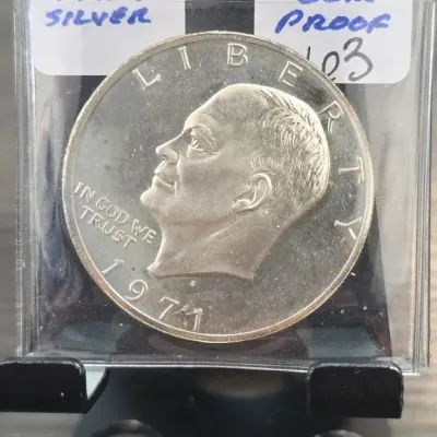 Sale Photo Thumbnail #150: 1971 Eisenhower Dollar Coin