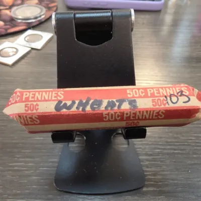 Sale Photo Thumbnail #190: Paper Roll Marked Wheat Pennies