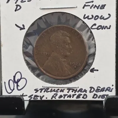 Sale Photo Thumbnail #155: 1925-D Lincoln Wheat Cent in 2x2 Holder