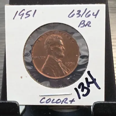 Sale Photo Thumbnail #221: 1951 Lincoln Wheat Cent in Holder