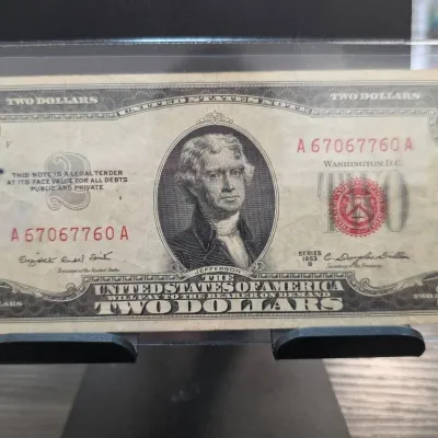 Sale Photo Thumbnail #90: United States Two Dollar Red Seal Note