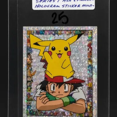 Sale Photo Thumbnail #74: Pokemon Ash and Pikachu Hologram Sticker Card