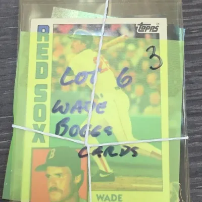 Sale Photo Thumbnail #8: Lot of 6 Topps Wade Boggs Baseball Cards