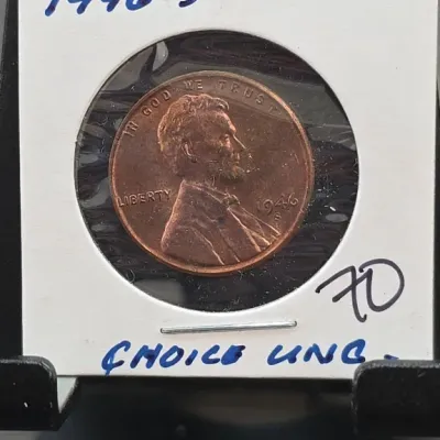 Sale Photo Thumbnail #157: 1946 Lincoln Wheat Cent