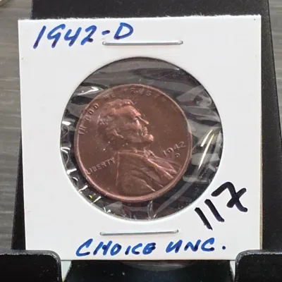 Sale Photo Thumbnail #204: 1942-D Lincoln Wheat Cent