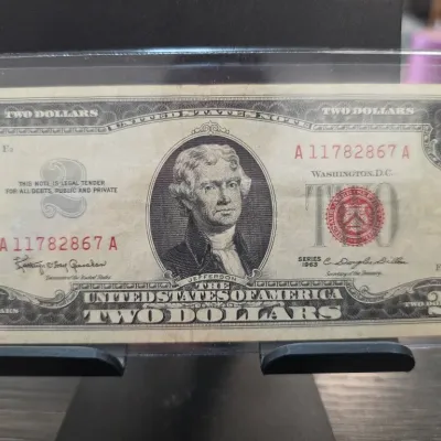 Sale Photo Thumbnail #76: United States Two Dollar Red Seal Note