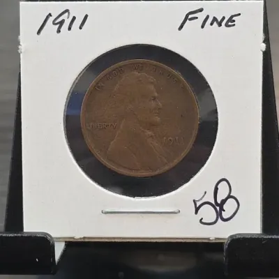 Sale Photo Thumbnail #142: 1911 Lincoln Wheat Cent in 2x2 Holder