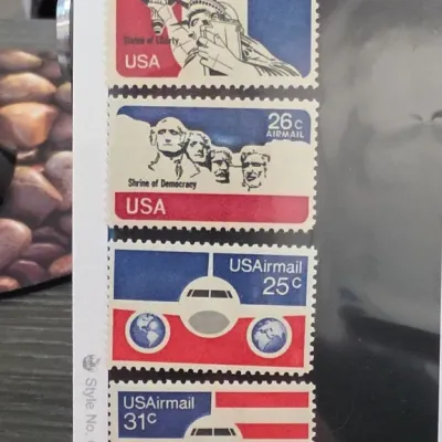 Sale Photo Thumbnail #75: USA Airmail Postage Stamp Group