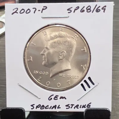 Sale Photo Thumbnail #198: 2007-P Kennedy Half Dollar Coin in Holder